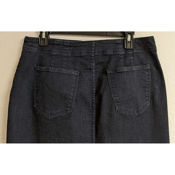 Women's TALBOTS Dark Blue Denim Short Skirt Size 8 - Picture 6 of 10